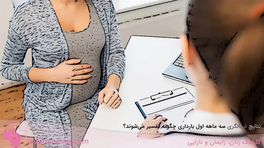 نحوه تفسیر نتایج غربالگری 3 ماهه اول بارداری
